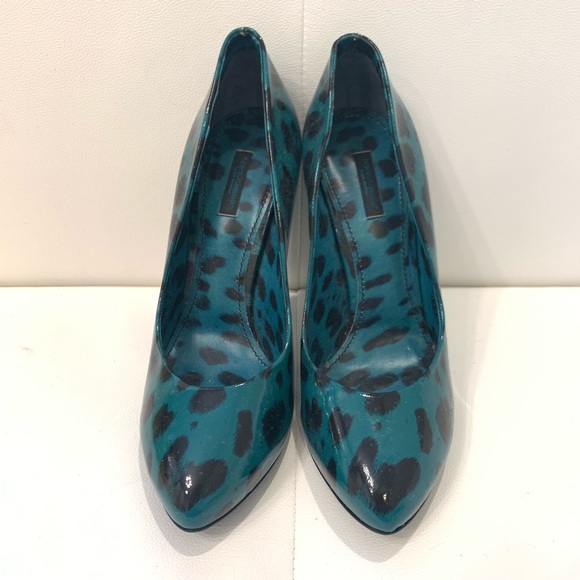 Dolce & Gabbana Patent Leather Leopard Shoes Sz 40 - Picture 2 of 6
